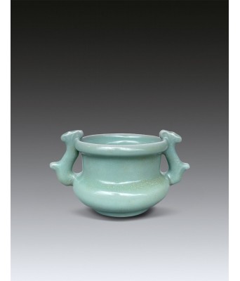 A Chinese Celadon Fish Ear Censer Yuan Dynasty 1271-1386