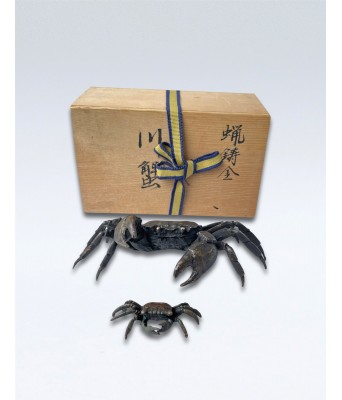A Chinese Bronze Crab 18-19 Century