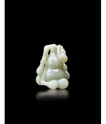 A Chinese White Jade Hulu Qing Dynasty 1644-1912