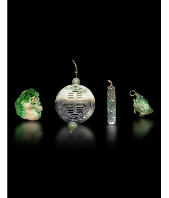 Four Jadeite Pendant Qing Dynasty 1644-1912