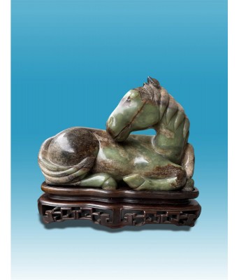 A Chinese Spanish Jade Horse Ming Qing Dynasty