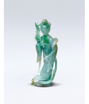 A Chinese Natural Jadeite Figures 50-70s