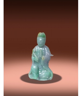 A Chinese Jadeite Guanyin Qing Dynasty 1644-1912