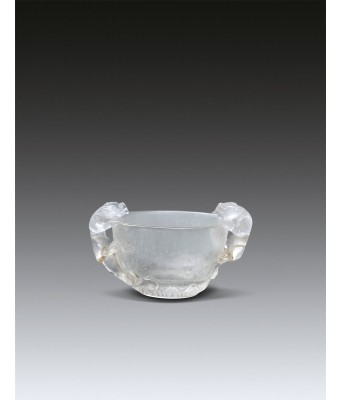 A Chinese Crystal Chi Dragon Brushwasher Qing Dynasty 1644-1912