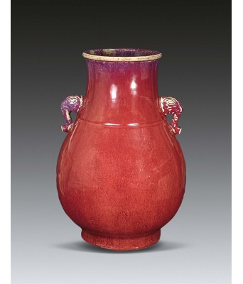A Chinese Flambe Glazed Zun Qing Qianlong Period 1736-1796
