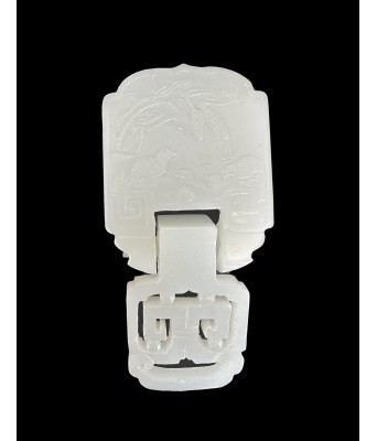 A Chinese White Jade Hook Qing Qianlong Period 1736-1796