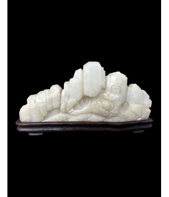 A Chinese White Jade Mountain Ming Dynasty 1368-1644