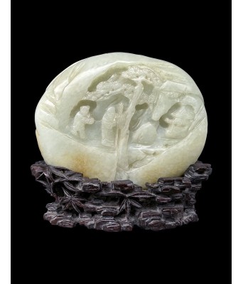 A Chinese White Jade Mountain Qing Qianlong Period 1736-1796