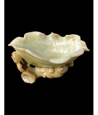 A Chinese White Jade Lutos Ming Dynasty 1368-1644