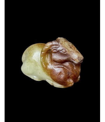 A Chinese Yellow Jade Golt Yuan Dynasty 1271-1368