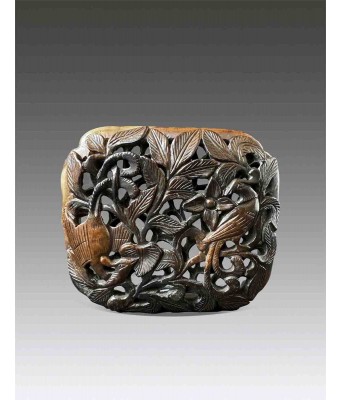 A Chinese White Jade Phoenix Plaque Liao Jin Dynasty