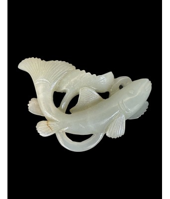 A Chinese White Jade Fish Yuan Dynasty 1271-1368