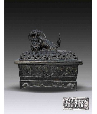 A Chinese Bronze Censor Qing Guanxu Mark and Period
