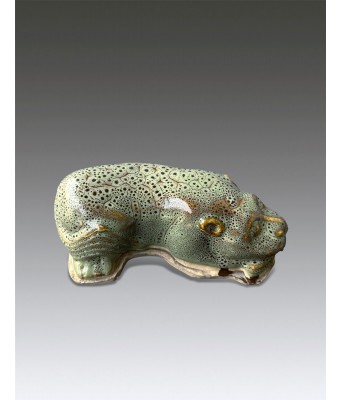 A Chinese Fuqing Yao Green Glazed Leopard Pillow Southern Song Dynasty