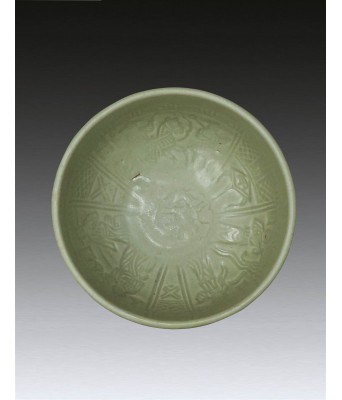 A Celadon Figure Bowl Ming Dynasty 1368-1644