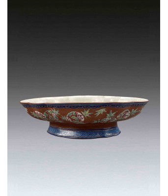 A Chinese Yixing Clay Bowl Mid Qing Dynasty