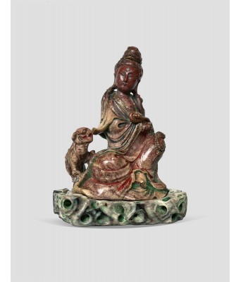 清乾隆巧色宫廷如意辟邪观音 1735-1796