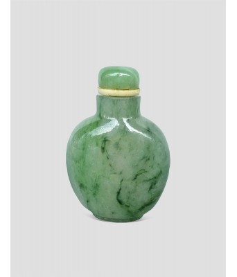 清翡翠素面鼻烟壶 1644-1912