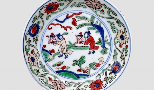 中国　新渡　青花　唐子人物文碗　C　R6442E 唐子の食器の通販|食器のセール・購入なら陶磁庵