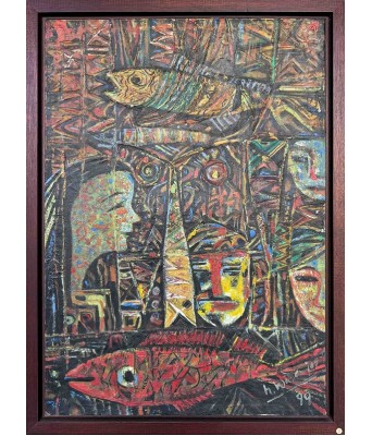 Widayat抽象油画