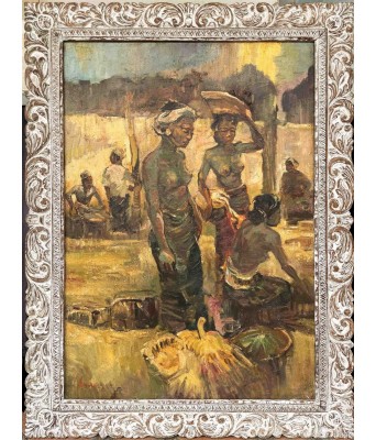 Gerard Pieter Adolfs油画当地市场