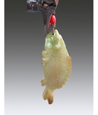 A Chinese Jade Fish Pendant Qing Dynasty 1644-1912