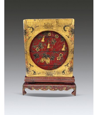 A Chinese Lacquer Box Qing Qianlong Mark 1736-1796