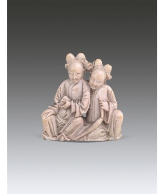 A Chinese Soap Stone Figure Qing Qianlong Period