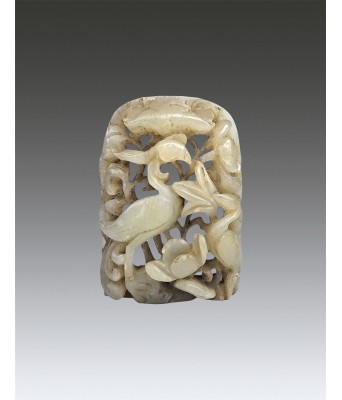 A Chinese Hetian Celadon Jade Yuan Dynasty 1271-1368