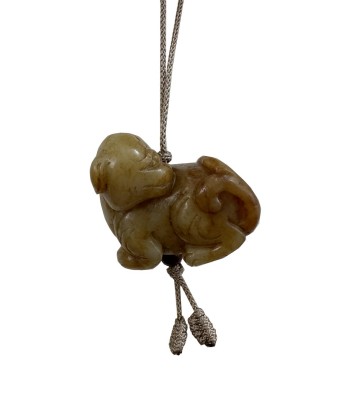 A Chinese Hetian White Jade Beast Ming Dynasty 1368-1644