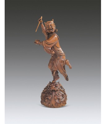A Chinese Boxwood Figure Republic of China 1912-1949