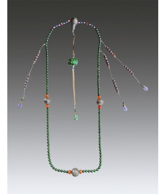 A Very Rare Imperial Jade Court Necklaces Chaozhu 1644-1912