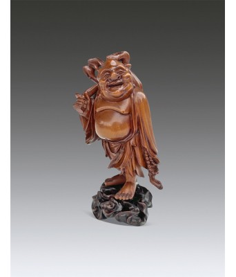 A Chinese Boxwood Figure Republic of China 1912-1949
