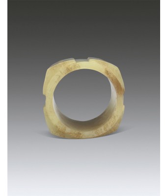 A Chinese Yellow Jade Cong Ming Dynasty