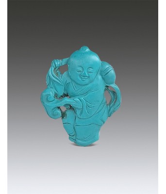 A Chinese Turquoise Boy Ming Dynasty 1368-1644
