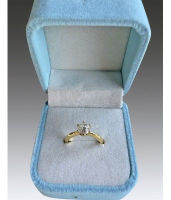 18K Natural Diamond Ring with Certificate
