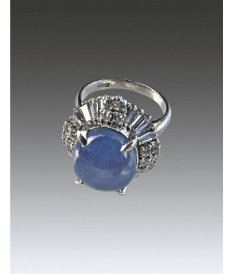 18K Cornflower Blue Sapphire with Certificate