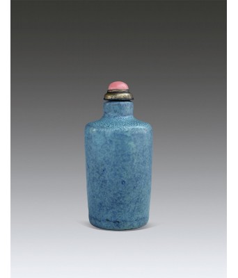 A Chinese Clay Jun Glazed Snuff Bottle Qing Dynasty 1644-1912