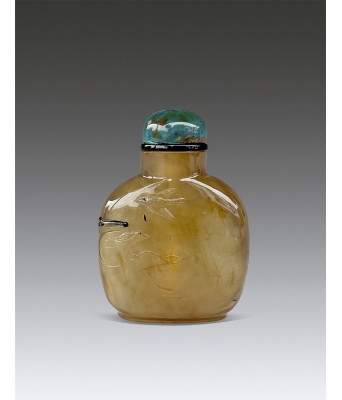 A Chinese Agate Snuff Bottle Qing Dynasty 1644-1912