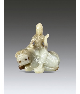 A Chinese White Jade Buddha Ming Dynasty 1368-1644