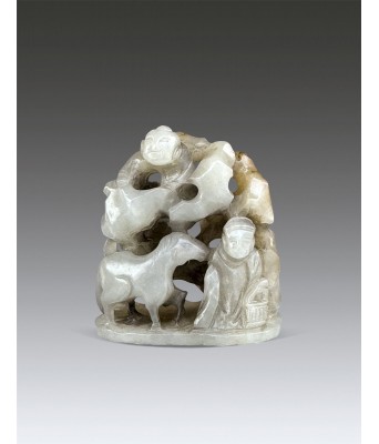 A Chinese Hetian White Jade Bird Censer Top Yuan Dynasty 1271-1368