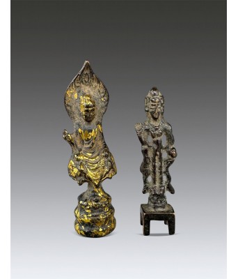 Two Bronze Buddha Tang Dynasty and Sui Dynasty