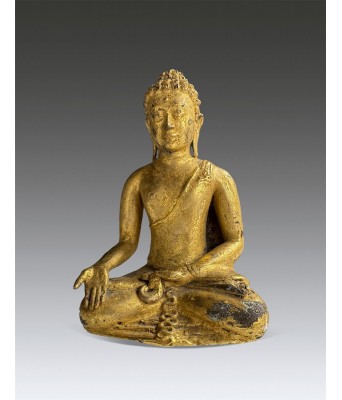 A South East Asian Gilt Bronze Buddha