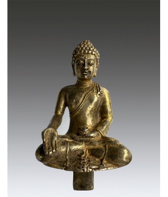 A South East Asian Gilt Bronze Buddha