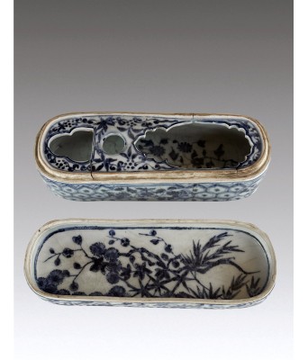 A Chinese Blue and White Flower Box Ming Xuande Period 1426-1435