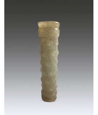 A Chinese White Jade Le Spring and Autumn Period