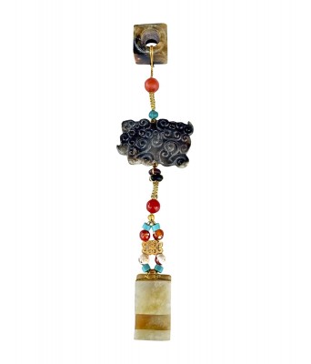 Three Chinese Jade Pendant Spring and Autumn Period