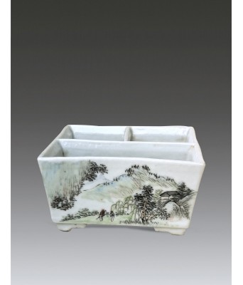 A Famille Rose Figure Waterwasher Republic of China