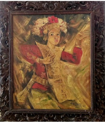 Trubus Soedarsono 油画巴厘岛舞女