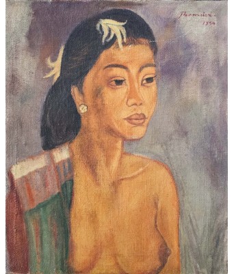 Theo Meier油画女人肖像 1908-1982